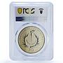 Tanzania 20 shilingi Central Bank President Mwinyi MS 67 PCGS CuNi coin 1986