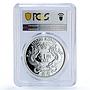 China Hong Kong 1 tael Sunshine Mining Co Eagle Bird PR 69 PCGS silver coin 1990
