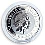 Australia 1 Dollar Year of the Dog 2006 1 Oz Silver Coin Lunar Series I