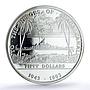 Marshall Islands 50 dollars Guadalcanal Battleship PR 70 PCGS silver coin 1993