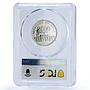 Chile 2000 pesos Mint Anniversary Metalworkers KM-223 MS67 PCGS silver coin 1993