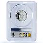 Macedonia 100 denari Petkov Misirikov KM-Pn8 Trial SP 67 PCGS silver coin 2003