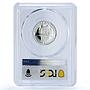 Macedonia 100 denari Blaze Koneski KM-Pn11 Trial SP 69 PCGS silver coin 2003
