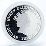 Tuvalu 1 dollar Frederik Chopin 1810-1849 proof silver coin 2010