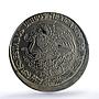 Mexico 1 peso Republic Morelos Pavon Error Uncentered MS63 PCGS CuNi coin 1982