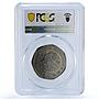 Mexico 10 pesos Republic Mint Error Broadstruck MS 62 PCGS CuNi coin 1978