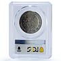 Mexico 5 pesos Republic Mint Error Clipped Planchet MS 64 PCGS CuNi coin 1977