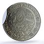 Mexico 5 pesos Republic Mint Error Clipped Planchet MS 62 PCGS CuNi coin 1976