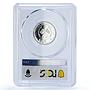 Sharjah 2 riyals Football World Cup Mexico KM-3 PR 64 PCGS silver coin 1970