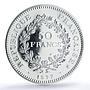 France 50 francs Hercules Gad-882 F-427 KM-941 MS 68 PCGS silver coin 1977
