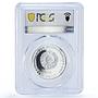 Transnistria 100 roubles Tiraspol Suvorov Fortress PR 69 PCGS silver coin 2002