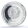 Transnistria 100 roubles Tiraspol Suvorov Fortress PR 69 PCGS silver coin 2002