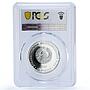 Transnistria 100 roubles Tiraspol Suvorov Monument PR 68 PCGS silver coin 2002