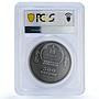 Mongolia 500 togrog Falcon Bird Wildlife Protection MS 68 PCGS silver coin 2016