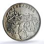 Venezuela Map Coat of Arms Enameled MS 62 PCGS silver medal ND No Date