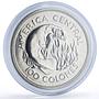Costa Rica 100 colones Manatee Conservation KM-201 Fauna silver coin 1974