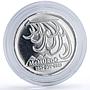 Antarctica 10 dollars New Zealand US Station McMurdo X#1 proof silver coin 1987