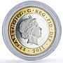 Great Britain 2 pounds Mary Rose KM-1199a Ship Clipper proof silver coin 2011
