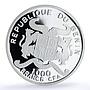 Benin 1000 francs Johannes Kepler Astronomy Science proof silver coin 2005