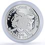 Benin 1000 francs Johannes Kepler Astronomy Science proof silver coin 2005