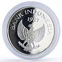 Indonesia 10000 rupiah Babi Rusa Wildlife KM-45 Pig Fauna proof silver coin 1987