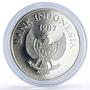 Indonesia 10000 rupiah Babi Rusa Wildlife KM-45 Pig Fauna proof silver coin 1987