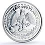 Mexico Emiliano Zapata High Relief Revolutionary History proof silver medal 1988