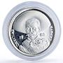 Mexico Emiliano Zapata High Relief Revolutionary History proof silver medal 1988