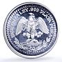 Mexico Emiliano Zapata High Relief Revolutionary History proof silver medal 1988