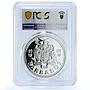 Barbados 10 dollars Central Bank KM-34a Jubilee Fish PR 69 PCGS silver coin 1982
