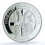 Iceland 1000 kronur First Settlement KM-21 Vikings PR 69 PCGS silver coin 1974