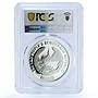 Laos 15000 kip Red Dragon Fish KM-75 Wildlife Fauna PR 68 PCGS silver coin 2000