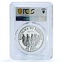 Philippines 25 piso General Douglas MacArthur KM-230 PR 70 PCGS silver coin 1980