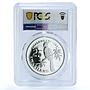 Swaziland 25 emalangeni Sobhuza II Jubilee KM-34 Bird PR69 PCGS silver coin 1981