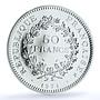 France 50 francs Hercules KM-941.1 Gad-882 F-427 MS 68 PCGS silver coin 1974