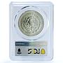 Mexico 5 pesos Prairie Dog KM-659 Wildlife Fauna MS 67 PCGS silver coin 2001