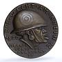 Germany Weimar Die Schwarze Schande Rhineland Kienast-262 bronze medal 1920