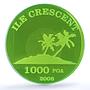French Polynesia 1000 poa Crescent Island X#2 MS 69 PCGS plastic coin 2006