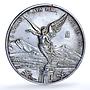 Mexico 2 onzas Libertad Angel of Independence KM-614 Bullion silver coin 1998
