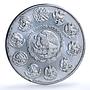 Mexico 2 onzas Libertad Angel of Independence KM-614 Bullion silver coin 1998