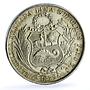 Peru 1 sol Decimal Seated Liberty RB Marks KM-196.5 silver coin 1879 YJ