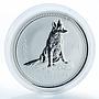 Australia 1 dollar Year of the Dog Lunar Series I 1 Oz Silver Coin 2006