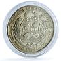 Peru 1 sol Decimal Seated Liberty RB Marks KM-196.5 silver coin 1879 YJ