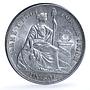 Peru 1 sol Decimal Seated Liberty RB Marks KM-196.5 silver coin 1879 YJ