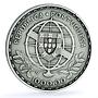 Portugal 1000 escudos Louis de Camoes KM-611 Poet Literature silver coin 1981