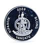 Vanuatu 100 50 vatu Set Central Bank Schon-75 Schon-76 silvered CuNi coins 2009