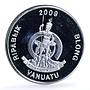 Vanuatu 100 50 vatu Set Central Bank Schon-75 Schon-76 silvered CuNi coins 2009