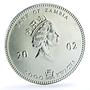 Zambia 5000 kwacha Elephant Colorized KM-142 Wildlife Bullion silver coin 2002