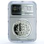 Estonia 10 krooni Barn Swallow KM-26 Bird Fauna PF 69 NGC silver coin 1992