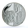 Ukraine 5 hryvnias Auroch Bull KM-875 Momuments Fauna PF 69 NGC silver coin 2017